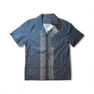 🔥 $158 Todd Snyder New York + Albiate Men’s Border Print Camp Collar Shirt Sz M